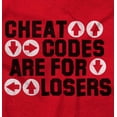 thumbnail image 2 of Cheat Codes For Losers Video Gamer Zip Up Hoodie Men's Women's Brisco Brands L, 2 of 6