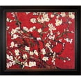 thumbnail image 1 of Branches of an Almond Tree in Blossom, Ruby Red with Veine D'Or Bronze Angled Frame 20"X24", 1 of 3
