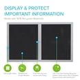 thumbnail image 2 of Ghent's 36" x 48" 2 Door Enclosed Rubber Bulletin Board in Black, 2 of 5