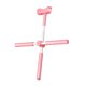 thumbnail image 3 of Herramienta de estiramiento de Cuerpo Escultura de la gimnasta Entrenamiento de pie Cuatro niveles ajustables Fitness 81 cm de hombro abierto Rosa, 3 of 8