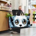 thumbnail image 6 of Pixel Dog Large Capacity Reusable Oxford Cloth Grocery Basket - Foldable Shopping Bag for Picnics & Shopping, 6 of 7