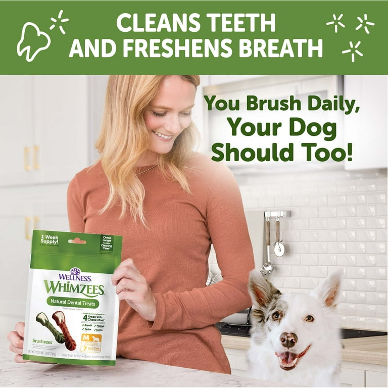 WHIMZEES by Wellness Dental Chews for Dogs, Good Breath & Teeth