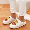 thumbnail image 6 of BERANMEY Halloween Slippers for Women Perfect Soft Plush Comfy Warm Slip-On Cute Womens Slippers Indoor Fluffy House Slippers for Women and Men Non-slip Fuzzy Flat Slides, 6 of 9