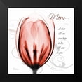 thumbnail image 2 of Koetsier, Albert 20x20 Black Modern Framed Museum Art Print Titled - Happy Tulip in Red - Mom, 2 of 5