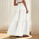 thumbnail image 4 of Faldas Elásticas de la Cintura para las Mujeres Color Sólido de la Longitud Del Tobillo de la Falda Maxi Casual Spring, Faldas Casuales para las Mujeres de Verano, 4 of 9