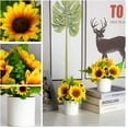 thumbnail image 5 of Artificial Flowers,Fake Sunflowers,4sets Potted Mini Sunflowers for Home Decor Party Wedding Office Patio Table Desk Decoration, 5 of 6