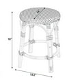 thumbnail image 4 of Butler Specialty Company Tobias Rattan Round 18" Stool - White, 4 of 5