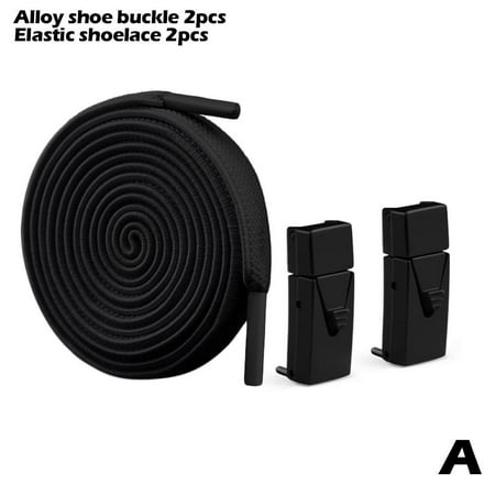 

New For Spring Press Lock Shoelace Without Tie Flat Shoes Accessories GXxpa C7B4