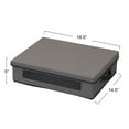 thumbnail image 2 of Household Essentials Platter Storage Chest, Gray, 2 of 7