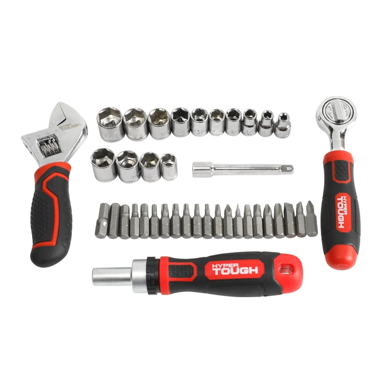 Hyper Tough 39-Piece Stubby Tool Set in Click Fit™ Case, Holiday