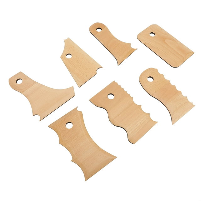 Moldeador De Pies De Cerámica, 7 Piezas, Liviano De Alta Eficiencia, Herramientas De Corte De Costillas De Cerámica De Múltiples Formas, Seguro Y Práctico Para Artesanía De