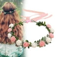 thumbnail image 2 of Bride Flower Crown For Wedding Flower Headbands Bride Floral Headbands Women Floral Garlands Crown Hair Wreath, 2 of 21