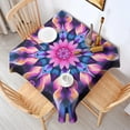 thumbnail image 2 of Colorful Tie Dye Mandala Pattern Square Tablecloth,Waterproof Square Table Cover,Wipeable Spillproof Washable Table Cover for Home Kitchen Party Decor 42"X42"(107x107cm), 2 of 6