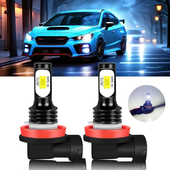 For Subaru Wrx 2015-2021 LED Fog light Bulbs 6000K White H16 H11 H8,Super Bright 2 PCS