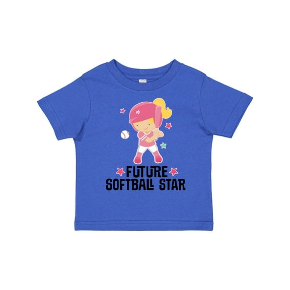 Inktastic Future Softball Star Girl Girls Toddler T-Shirt