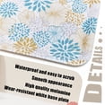 thumbnail image 2 of Howayme Melamine Plastic Serving Tray, 12.9"x9.6" Large Shatterproof Decorative Food Tray for Restaurant, Parties, Kitchen & Outdoor Use, Teal and Yellow Mandala Pattern, 2 of 6
