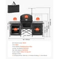 thumbnail image 3 of KFFKFF Outdoor Cooking Station, Portable Camp Kitchen Table, Constructed from Aluminum with Three Storage Cabinets, Comes with a Carrying Bag, Removable Wind Guard, Swift Assembly for BBQ Gatherings, 3 of 9