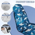 thumbnail image 6 of XYZCANDO Shark Car Towel Cushion Cover Camo Waterproof Sweat Towels Bucket Seat Covers Non Slip Backing Sweatproof Cushion Protector Suitable for Most Cars SUV and Sedan, 6 of 7