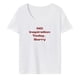 thumbnail image 2 of Camiseta para mujer con cuello redondo y ajuste regular, camiseta básica suave para viajes con mochila S, 2 of 10