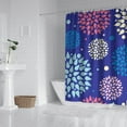 thumbnail image 2 of Waterproof Multicolor Floral Flower Abstract Boho Shower Curtain 72x72 Inch Bohemian Style Polyester Unique Shower Curtain for Bathroom Hotel Home Decor with 12 Plastic Hooks, 2 of 5