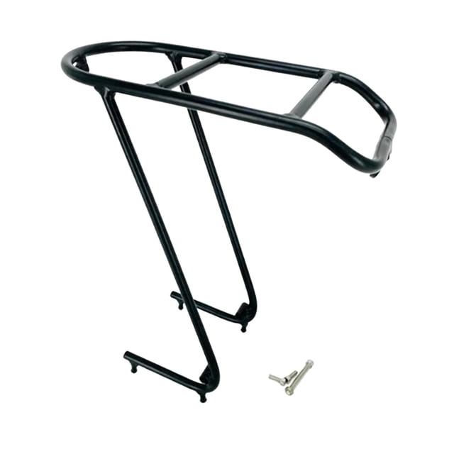 ziyahi Bicycle Front Rack Luggage Touring Carrier Shelf Silver Carrier Racks Front Black 40x14x36.5cm