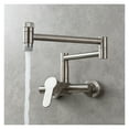 thumbnail image 2 of Brass Kitchen Sink Faucet Rotatable Folding Faucet With Two Joint Swing Arms Hot And Cold Mixer Sink Tap Wall Mounted ,Easy to Install, 2 of 6