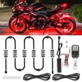 thumbnail image 2 of Carspeed 14-Piece Motorcycle LED Strip Light Kit – Bluetooth Control, Music Sync, RGB Neon Glow With Brake Function 2 of 4
