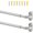 Nickel, variant on 2 Pack Adjustable Screwed Sash Curtain Rods, 30-40 Inch, 3/8 Inch Diameter, Nickel Finish, French Door Window Rods