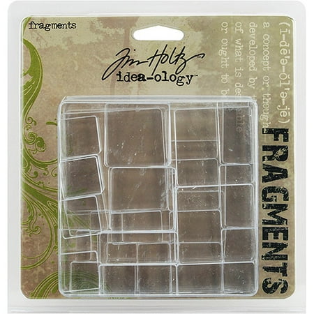 Tim Holtz Idea-Ology Fragments 48/Pkg, Clear Tiles