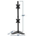 thumbnail image 3 of Mount-It! Vertical Dual Monitor Stand | Fits 17-32 Inch Monitors | Freestanding, 3 of 9