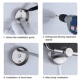 thumbnail image 4 of Porte-papier Toilette en Acier Inoxydable Support Mural pour Rouleau de Papier Hygiénique, 4 of 5