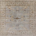 thumbnail image 1 of Ahgly Company Indoor Square Mid-Century Modern Dark Almond Brown Oriental Area Rugs, 6' Square, 1 of 6