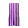 thumbnail image 5 of LYEAA Beach Dresses for Women Plus Size Sleeveless Casual Elegant Loose Short Mini Sundress V Neck Striped Fashion Summer Vacation Comfortable Dresses Purple S, 5 of 5