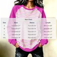 thumbnail image 3 of LUVDA Women's Raglan Stripe Crew Neck Sweatshirt Contrasting Sleeves Relaxed Fit Fall Pullover, 3 of 6