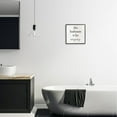 thumbnail image 2 of This Bathroom Is For Singing Phrase Typography Graphic Art Black Framed Art Print Wall Art, 2 of 7