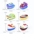 thumbnail image 3 of Juego de 6 juguetes de baño con forma de barco de dibujos animados, juguetes con chorros de agua para bebés y niños, juguetes para la hora del baño, 3 of 9