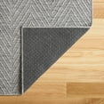 thumbnail image 3 of TOWN & COUNTRY BASICS Pax Herringbone Textured Solid Everwash® Washable Area Rug, Low Pile, Non-Slip Backing, Easy Clean Pet & Family Friendly Rug, Grey, 5'11"x9', 3 of 14