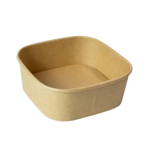 Packnwood 210PCAR500PPK 16 oz 5.1 x 5.1 x 2 in. Square Kraft Meal Box - 300 Piece