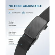 FAIRWIN Ratchet Belts for Men Nylon Web Golf Work Belt with Automatic Buckle, Black