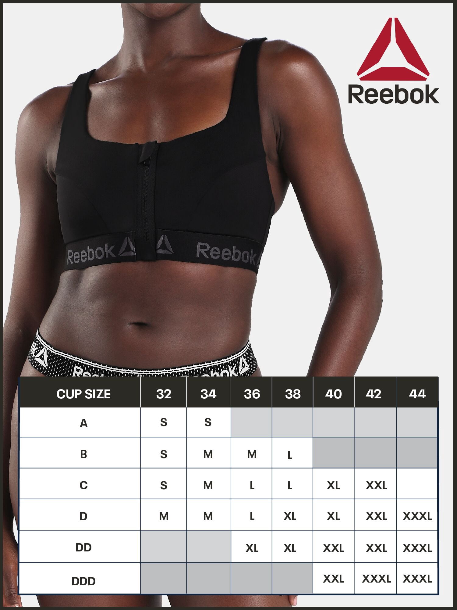 Reebok Women’s Pro-Series High Impact Sports Bra, Size S - 3XL