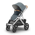 thumbnail image 1 of UPPAbaby Vista V3 Stroller - Full-Size Single-to-Double Stroller System - Toddler Seat, Bug Shield, Rain Shield, and Storage Bag Included - Callum (Stone Blue/Silver Frame/Sand Leather), 1 of 5