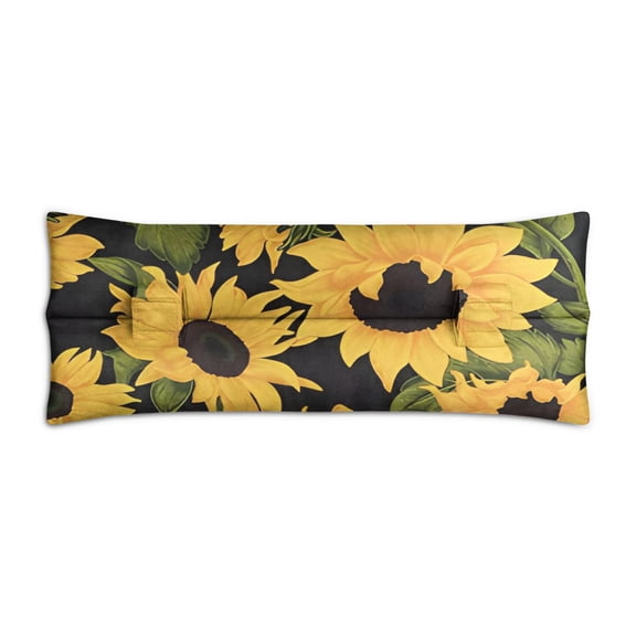 Sunflower Print Post Surgery Seatbelt Pillow - Soft Mastectomy Cushion for Car with Floral Design - Pressure Relief for Breast & Heart Surgery Recovery - Boho Aesthetic