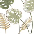 thumbnail image 5 of DecMode Green Metal Tall Cut-Out Leaf Wall Decor with Intricate Laser Cut Designs, 5 of 14