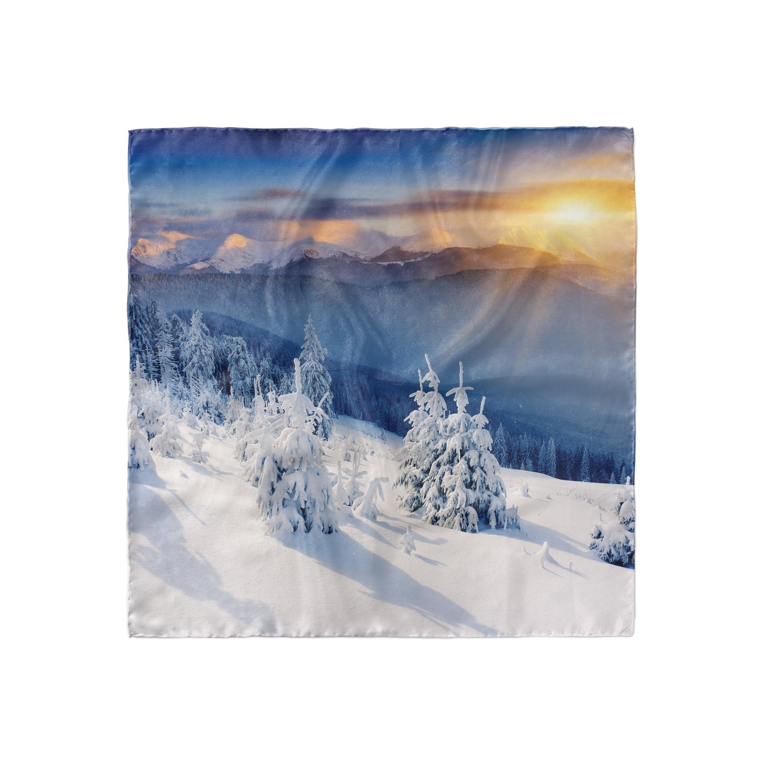 Landscape of Mountain Ambesonne Photo Head Scarf Hair Wrap