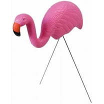 PMU Luau Small Flamingo Lawn Decor - 16 Inch Tall Pkg/1