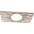 thumbnail image 2 of 40"W x 20"H x 14 3/4"ID x 3/8"T Hoover Wood Fretwork Pierced Ceiling Medallion, Wood (Paint Grade), 2 of 3