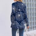 thumbnail image 4 of WTOBBY Women's Halloween Printed Cardigan Sweater Lightweight Open Front Long Sleeve Casual Loose Thin Cover Up With Pockets Fall Fashion Top,Light Blue 2XL, 4 of 4