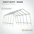 thumbnail image 6 of Mellcom 13' x 20' Portable Outdoor Storage Shelter, Heavy Duty Carport, Garage Tent Canopy, 6 of 6