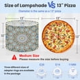 thumbnail image 2 of Lampshades 2 Pack Moroccan style Geometric traditional ornament 13"x13"x10" Light Shade for Table Lamps Floor Lamp Shades Linen Desk Lampshade Replacement with Spider Fitter Easy Assembly, 2 of 8