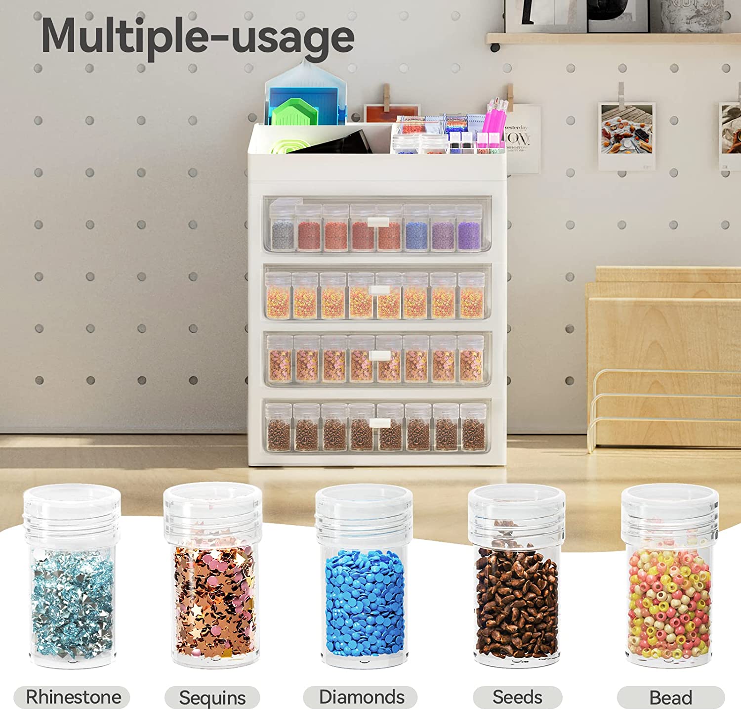 ARTDOT Diamond Painting Storage Organizer 192 Jars photo 6
